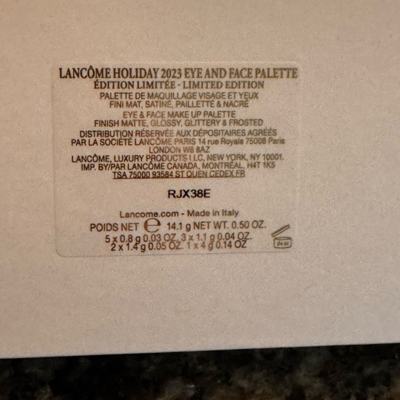 Lancôme Gold and White Makeup Palette - Picture 6 of 8